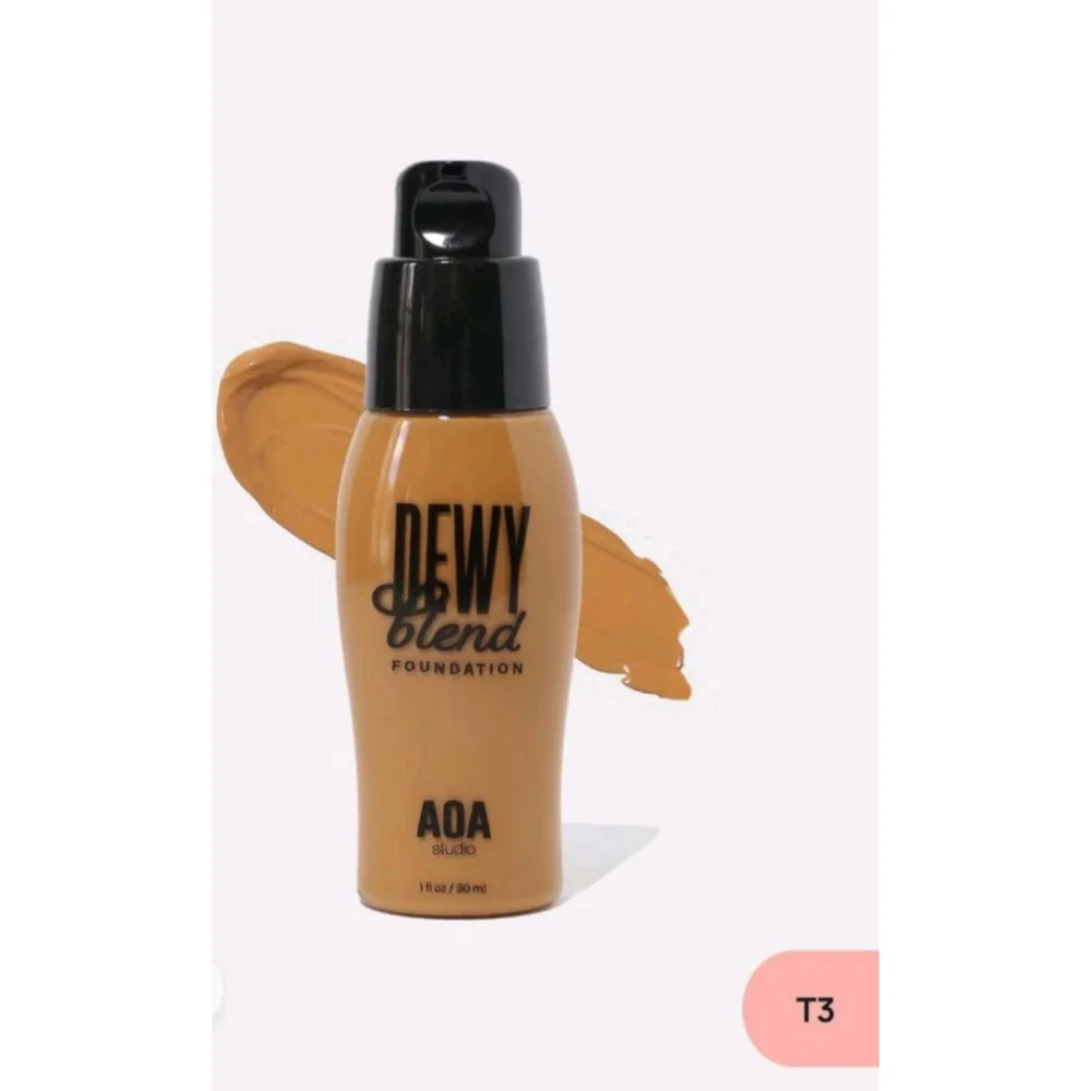 AOA Studio Dewey Blend Vegan Easy Pump Hydrating Non-Toxic Foundation Shade T3